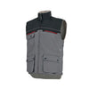 Gilet de Travail Homme Sans Manches Gris et Noir - ADOLPHE LAFONT