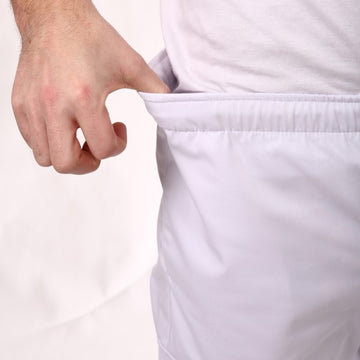 Pantalon de boulanger blanc poches latérales