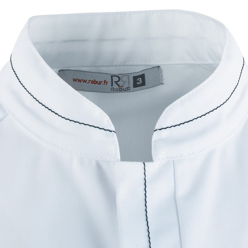 Veste de cuisine ALDRIN Robur, polycoton, col pratique, parfait pour l'été