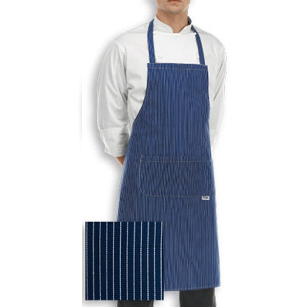 Tablier de Cuisine bleu rayures blanches