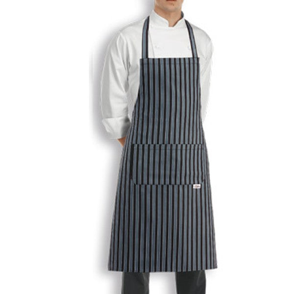 Tablier de Cuisine noir rayures grises