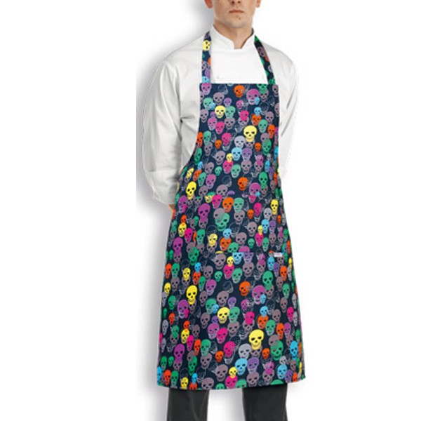 Tablier de Cuisine tête de mort couleur