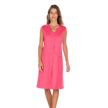 Blouse femme de chambre sans manches ANEMONE RÉMI fuchsia et iris