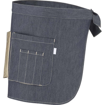 Tablier de Service Court Denim / Beige Cashew 