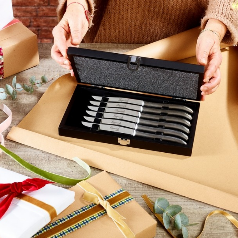 COFFRET 6 COUTEAUX LAGUIOLE INOX
