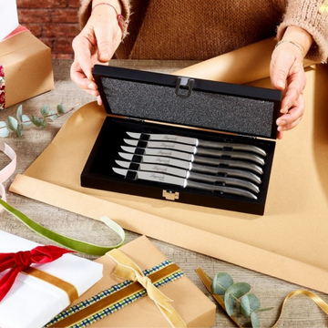 COFFRET 6 COUTEAUX LAGUIOLE INOX