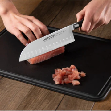 couteau Santoku Lame Alvéolée 18cm Gamme Riviera - ARCOS