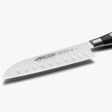 lame couteau Santoku Série Riviera 140 mm Noir - ARCOS
