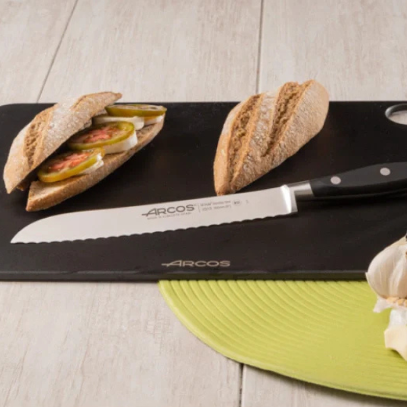 Couteau à Pain Gamme Riviera 200 mm Noir - ARCOS
