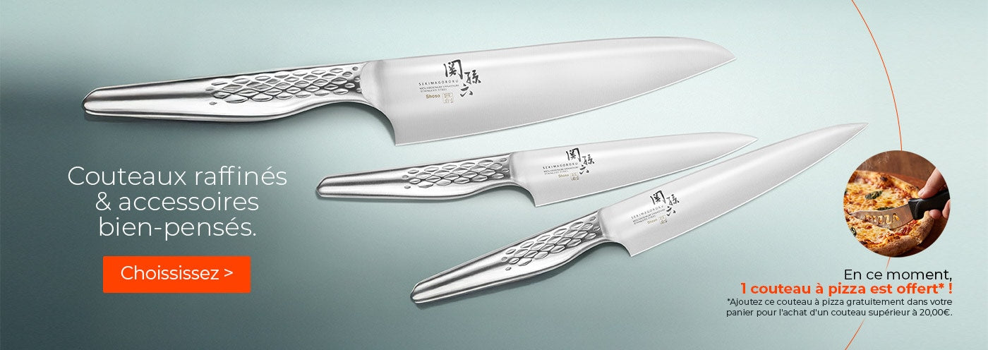 Couteaux de chefs et accessoires biens pensés chez Manelli !