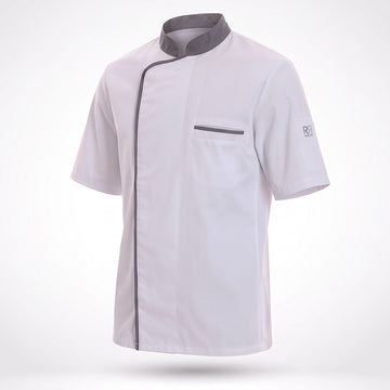 Veste Energy Robur grise et blanche manches courtes