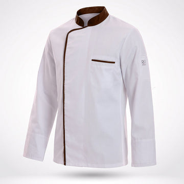 Veste Energy Robur mokka et blanche manches longues