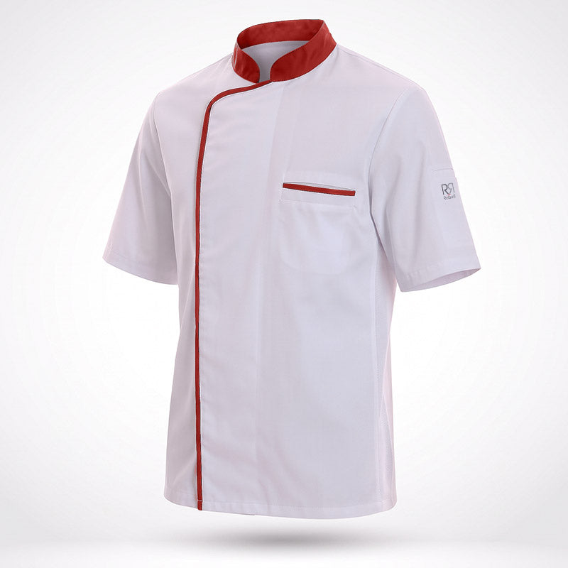 Veste Energy Robur rouge et blanche manches courtes