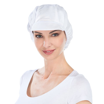 Coiffe de Cuisine Taille Unique Gavroche Blanche – RÉMI CONFECTION