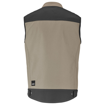 Veste de Travail Sans Manches Homme Trowel - LAFONT I Beige-Charcoal I Dos