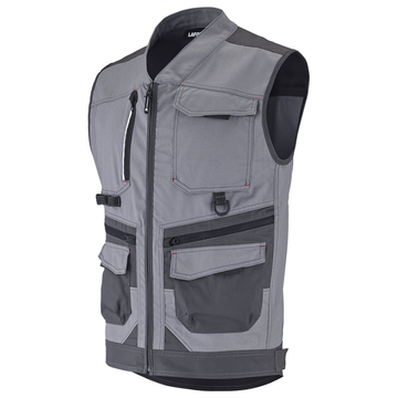 Veste de Travail Sans Manches Homme Trowel - LAFONT I Gris-Charcoal I Profil