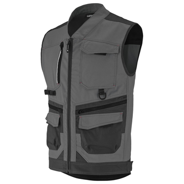 Veste de Travail Sans Manches Homme Trowel - LAFONT I Charcoal-Noir I Profil