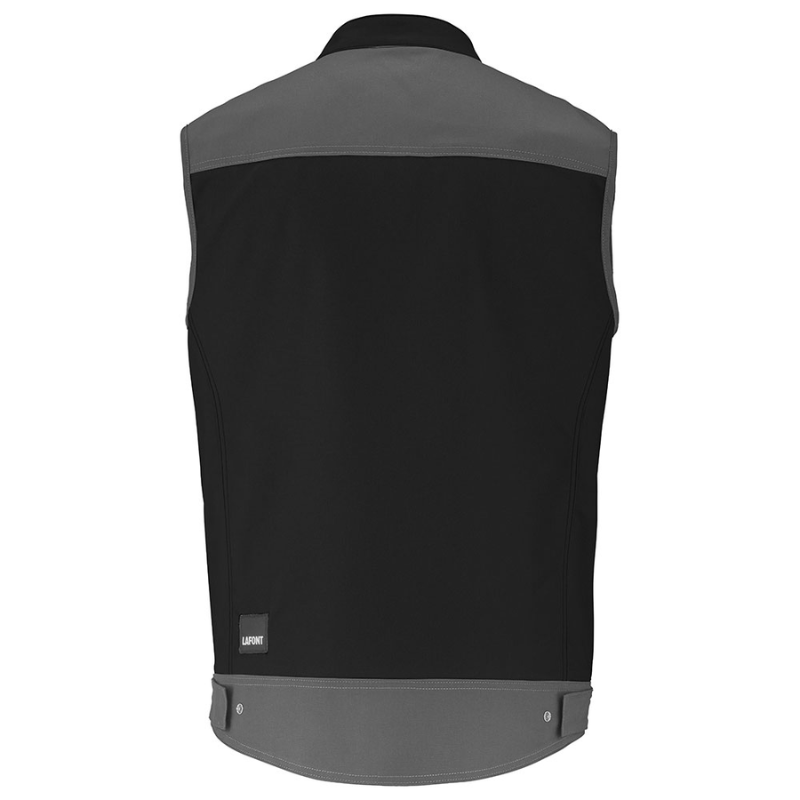 Veste de Travail Sans Manches Homme Trowel - LAFONT I Noir-Charcoal I Dos