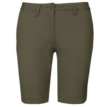 Bermuda de Travail Femme Chino - KARIBAN - kaki