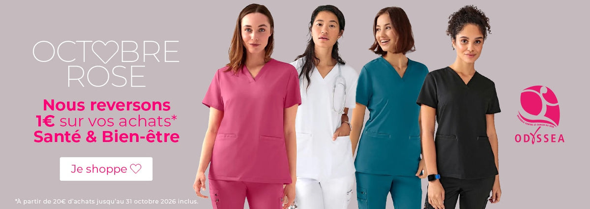 Soutenez Octobre Rose : 1€ reversé dès 20€ d'achats dans les collections "Médical "ou "Bien-être"