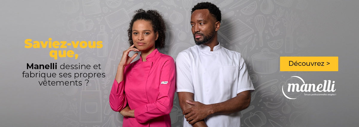 Manelli créateur et fabriquant de vêtements professionnels de cuisine et de santé