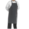 Tablier de Cuisine Noir Rayé Grande Taille - EGOCHEF
