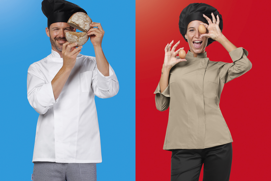 VESTES HOMME ET FEMME EGOCHEF 