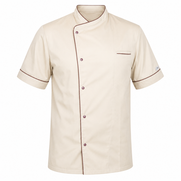 Veste de Cuisine Homme Manches Courtes Harry Noisette 