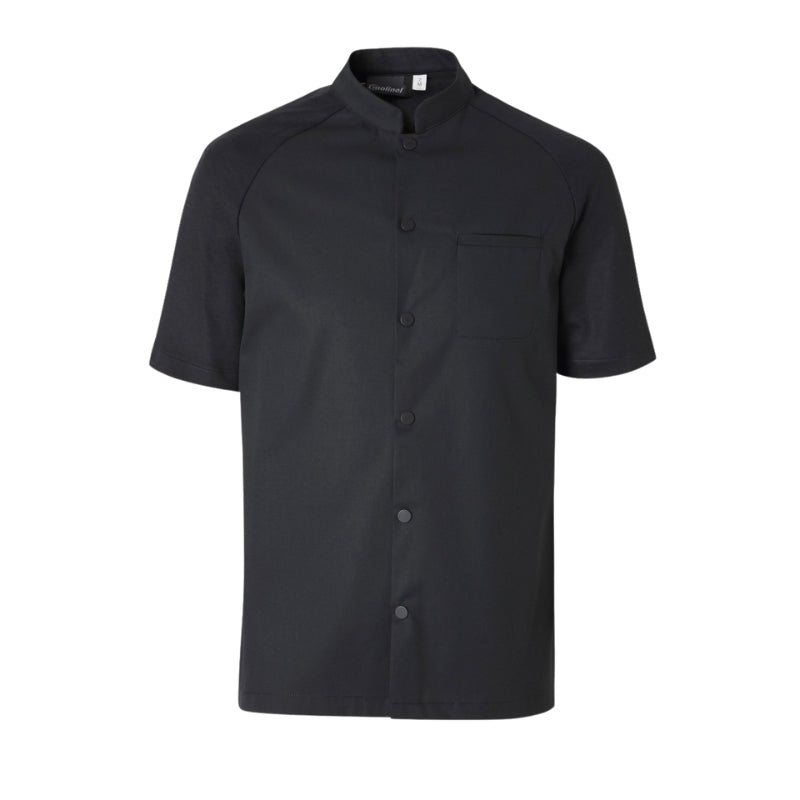 Veste de Cuisine Homme Manches Courtes Noir Tim - MOLINEL