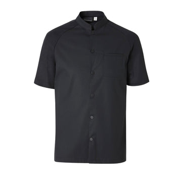 Veste de Cuisine Homme Manches Courtes Noir Tim - MOLINEL