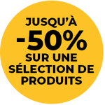 Jusqu'à -50% sur une sélection !