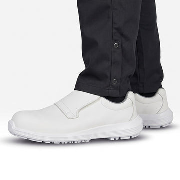 Chaussures de Boucher S2 SRC Sans Métal Response Blanche - UPOWER - en situation