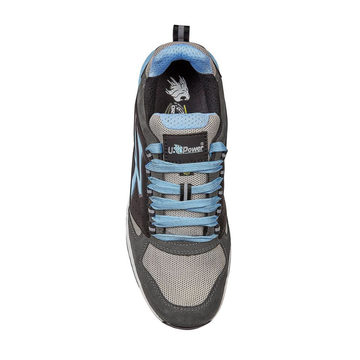 Chaussures de Sécurité Basse Unisexe Arya ESD Gris Bleu - UPOWER I DESSUS