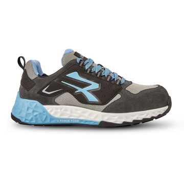 Chaussures de Sécurité Basse Unisexe Arya ESD Gris Bleu - UPOWER