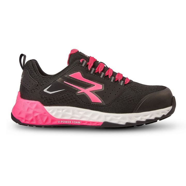Chaussures de Sécurité Basses Femme Brienne ESD S1PS HI HRO FO ESD SR Gris Rose - UPOWER