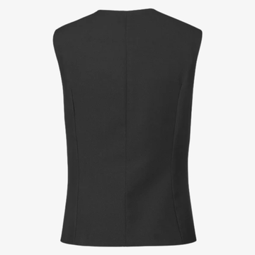 dos de gilet de service femme noir 