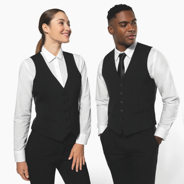 gilet de service noir toptex 