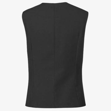 dos gilet de service femme noir