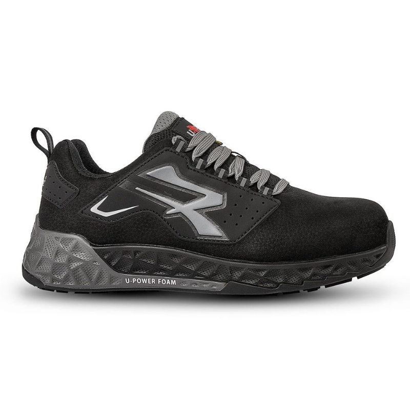 Chaussures de Sécurité Unisexe Basses Gregor ESD S3S Noir - UPOWER