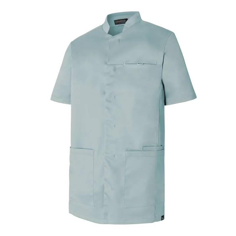 Tunique Médicale Homme Manches Courtes Gris Minéral Kareline - MOLINEL