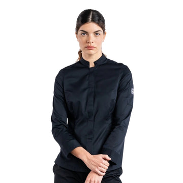 Veste de Cuisine Sabor Femme Manches Longues - CHAUD DEVANT I NOIR