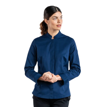 Veste de Cuisine Sabor Femme Manches Longues - CHAUD DEVANT I NAVY