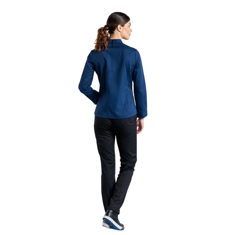 Veste de Cuisine Sabor Femme Manches Longues - CHAUD DEVANT I NAVY