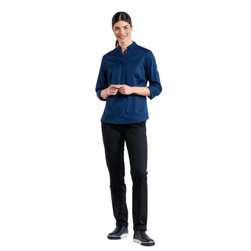 Veste de Cuisine Sabor Femme Manches Longues - CHAUD DEVANT I NAVY