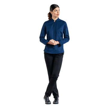 Veste de Cuisine Sabor Femme Manches Longues - CHAUD DEVANT I NAVY