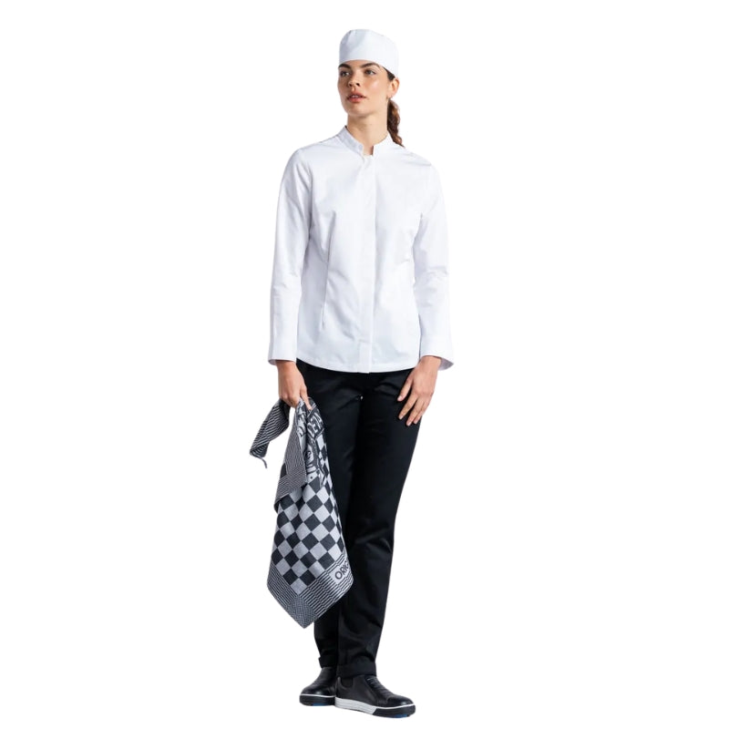 Veste de Cuisine Sabor Femme Manches Longues - CHAUD DEVANT I BLANC