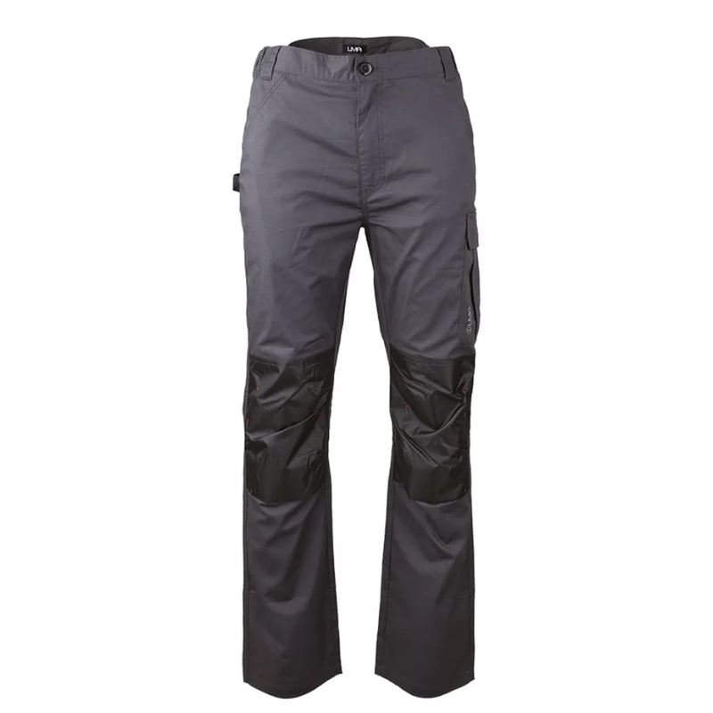 Pantalon de Travail Homme Stretch Léger et Résistant avec Poches Genouillères Sans Métal - LMA I GRIS