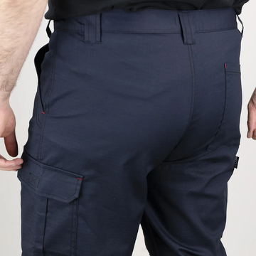 Pantalon de Travail Homme Stretch Léger et Résistant avec Poches Genouillères Sans Métal - LMA I MARINE focus passants ceinture