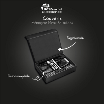 ménagère miroir 84 pièces 