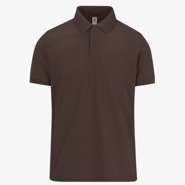 polo de travail homme marron 